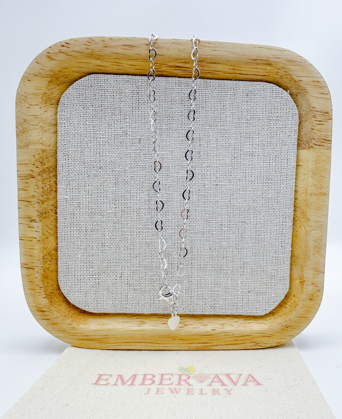 S925 Sterling Silver Heart Bracelet