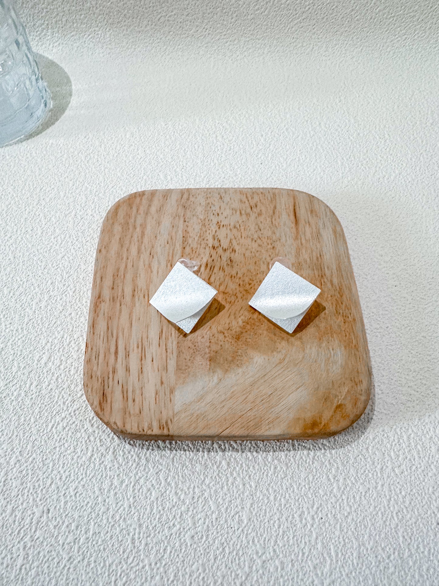 Matte Square Stud Earrings