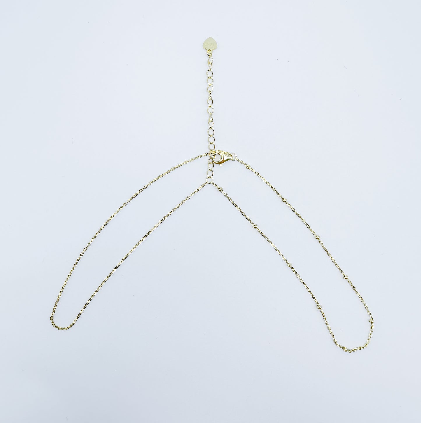 S925 Sterling Silver Layered Beaded Bracelet – 14K Gold-Plated