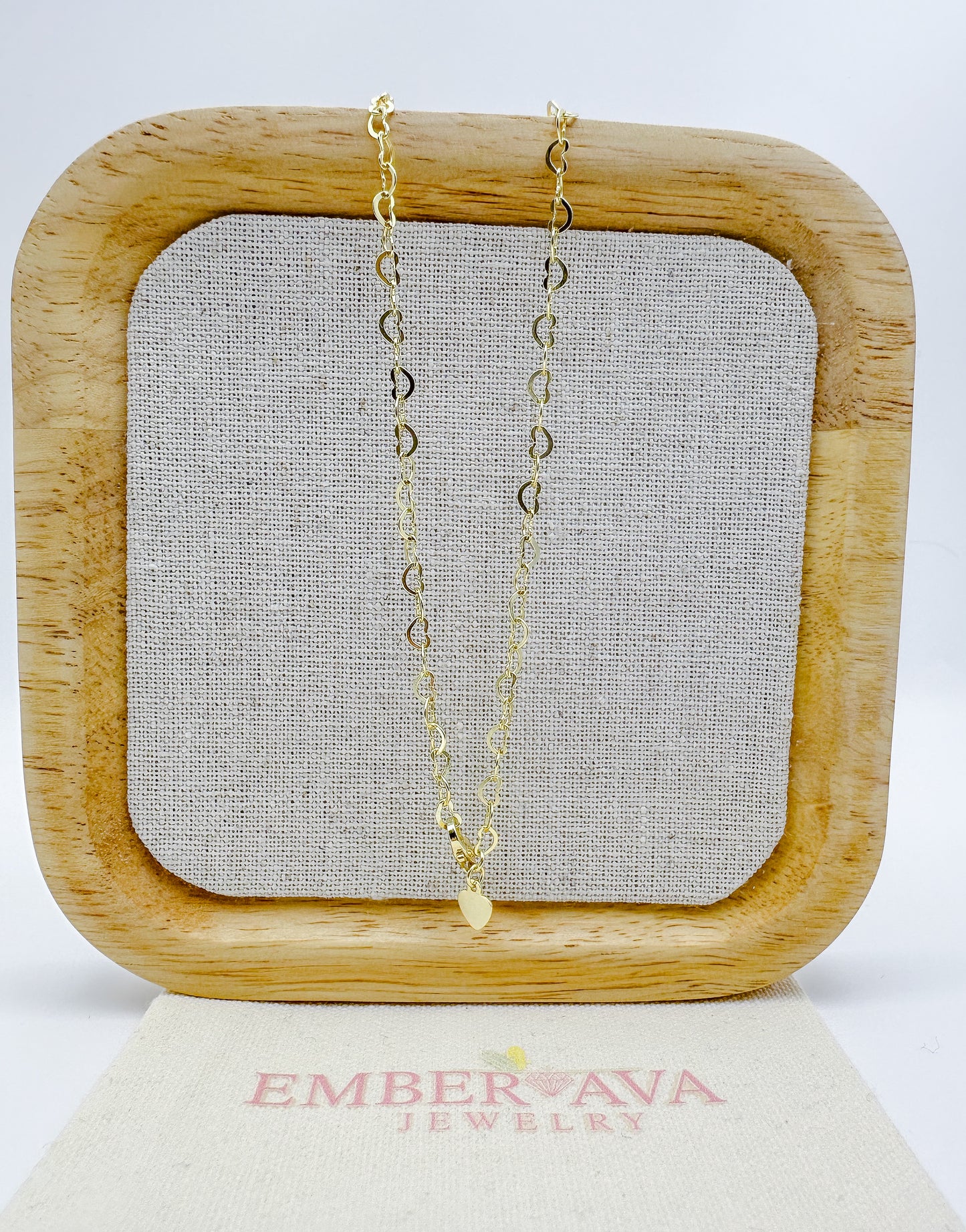 S925 Sterling Silver Heart Bracelet - 14K Gold-Plated