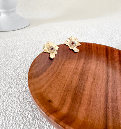 Baroque Vintage Earrings 18K Gold-Plated