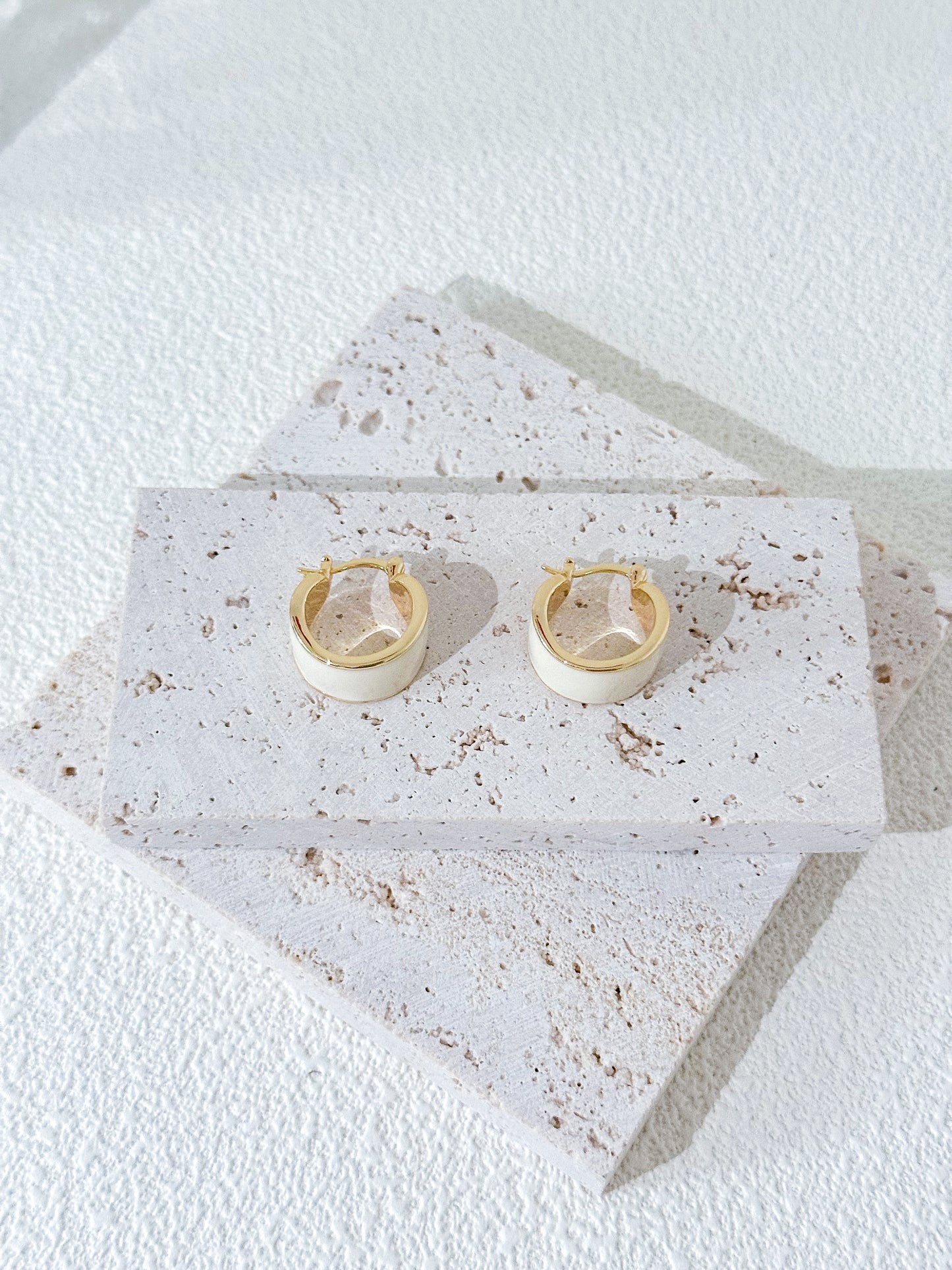 Irregular Hoop Earrings 18K Gold-Plated