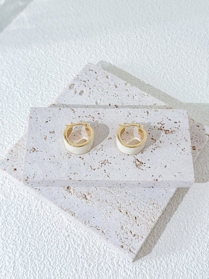 Irregular Hoop Earrings 18K Gold-Plated