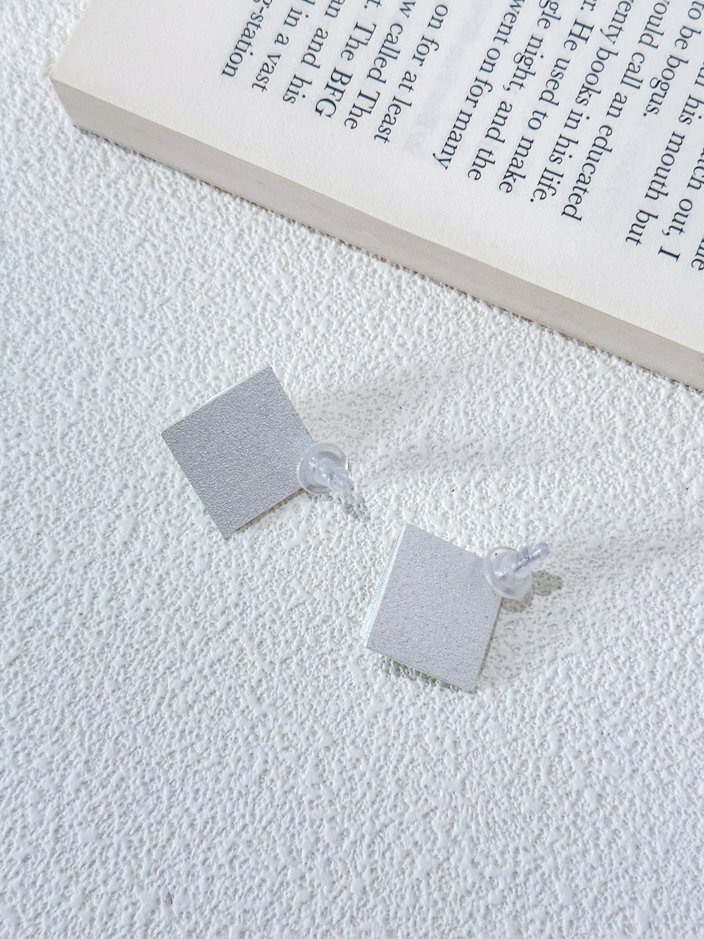 Matte Square Stud Earrings