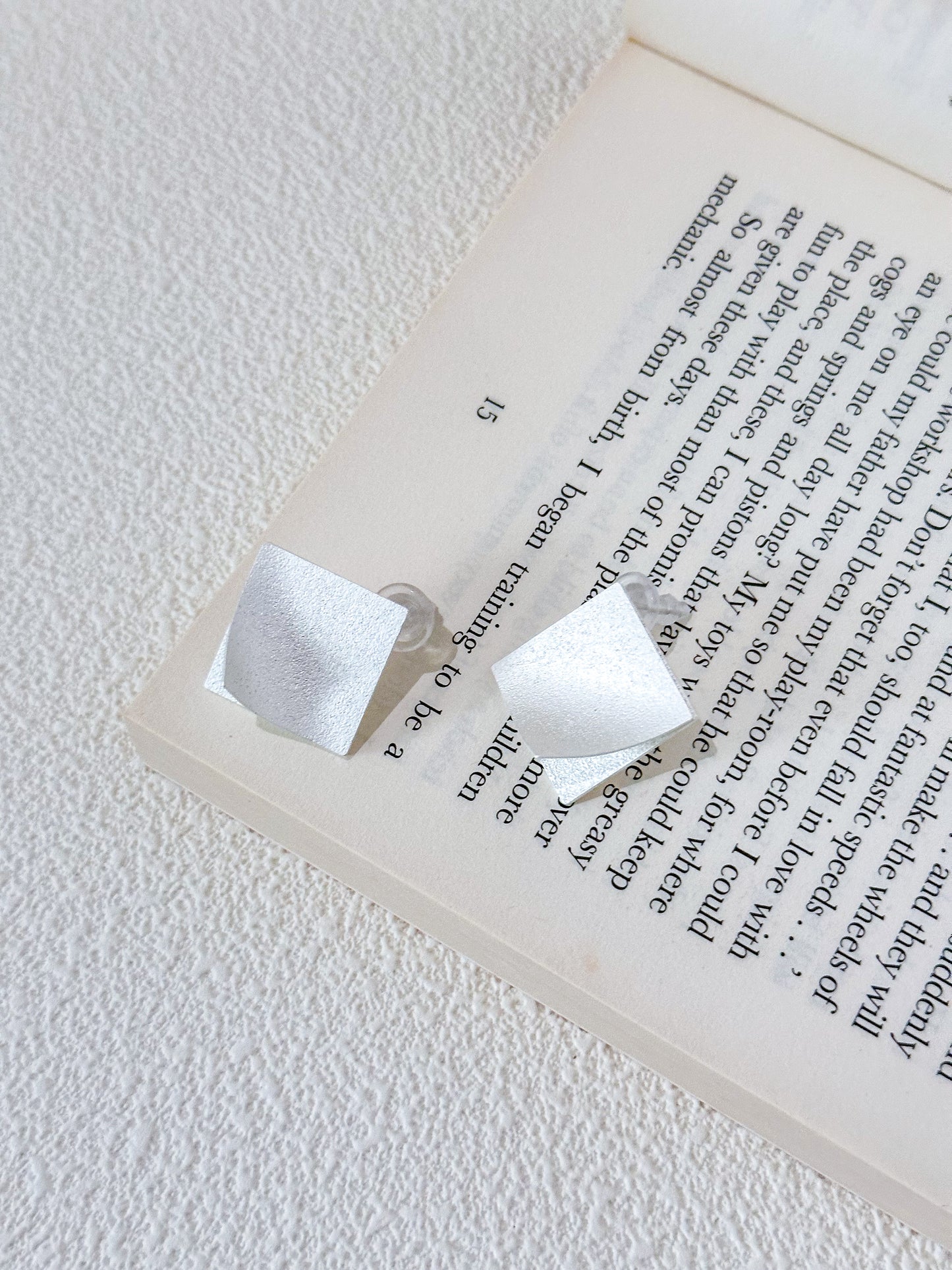 Matte Square Stud Earrings