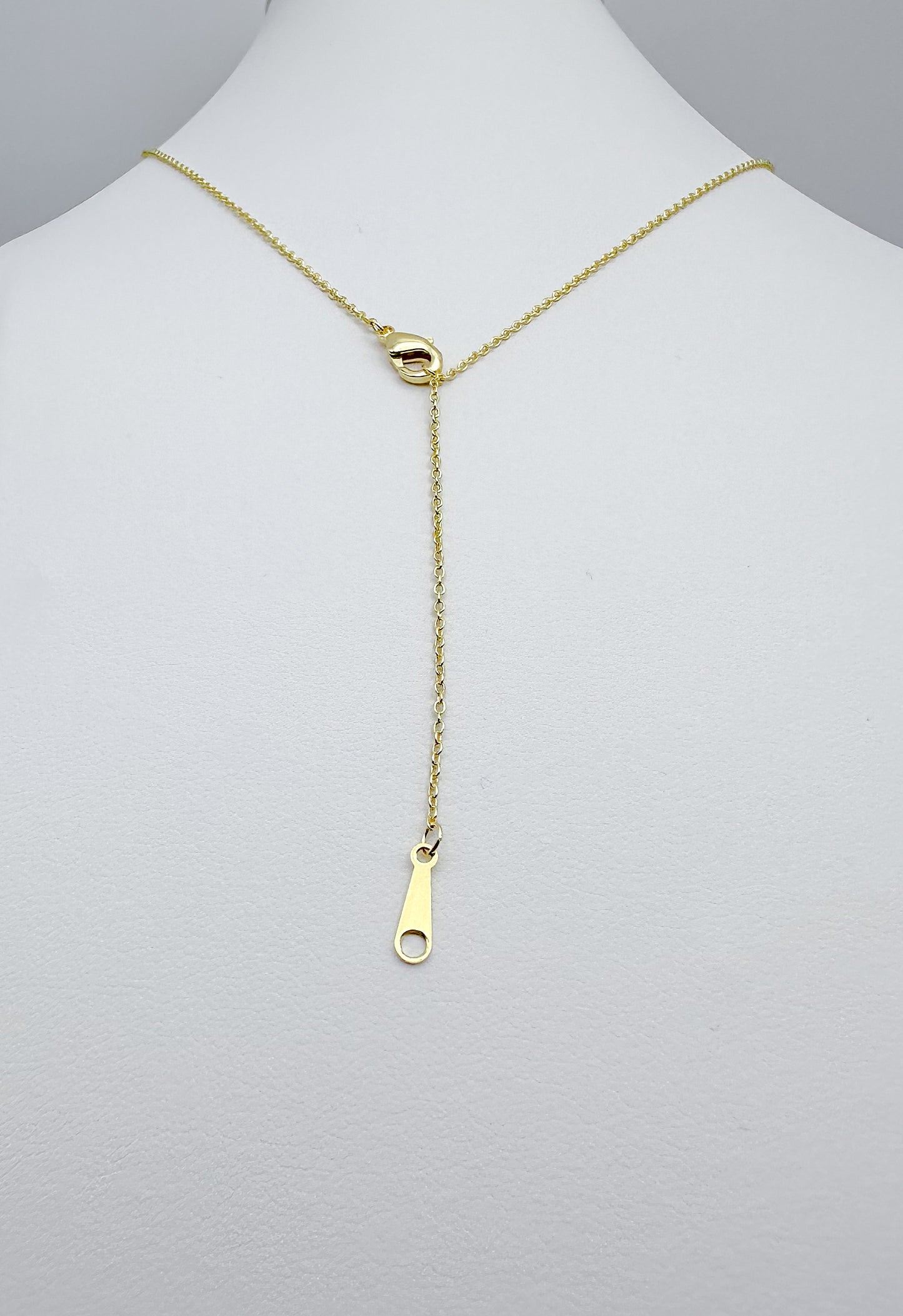 Red Crystal Ball Pendant in Yellow Gold Necklace