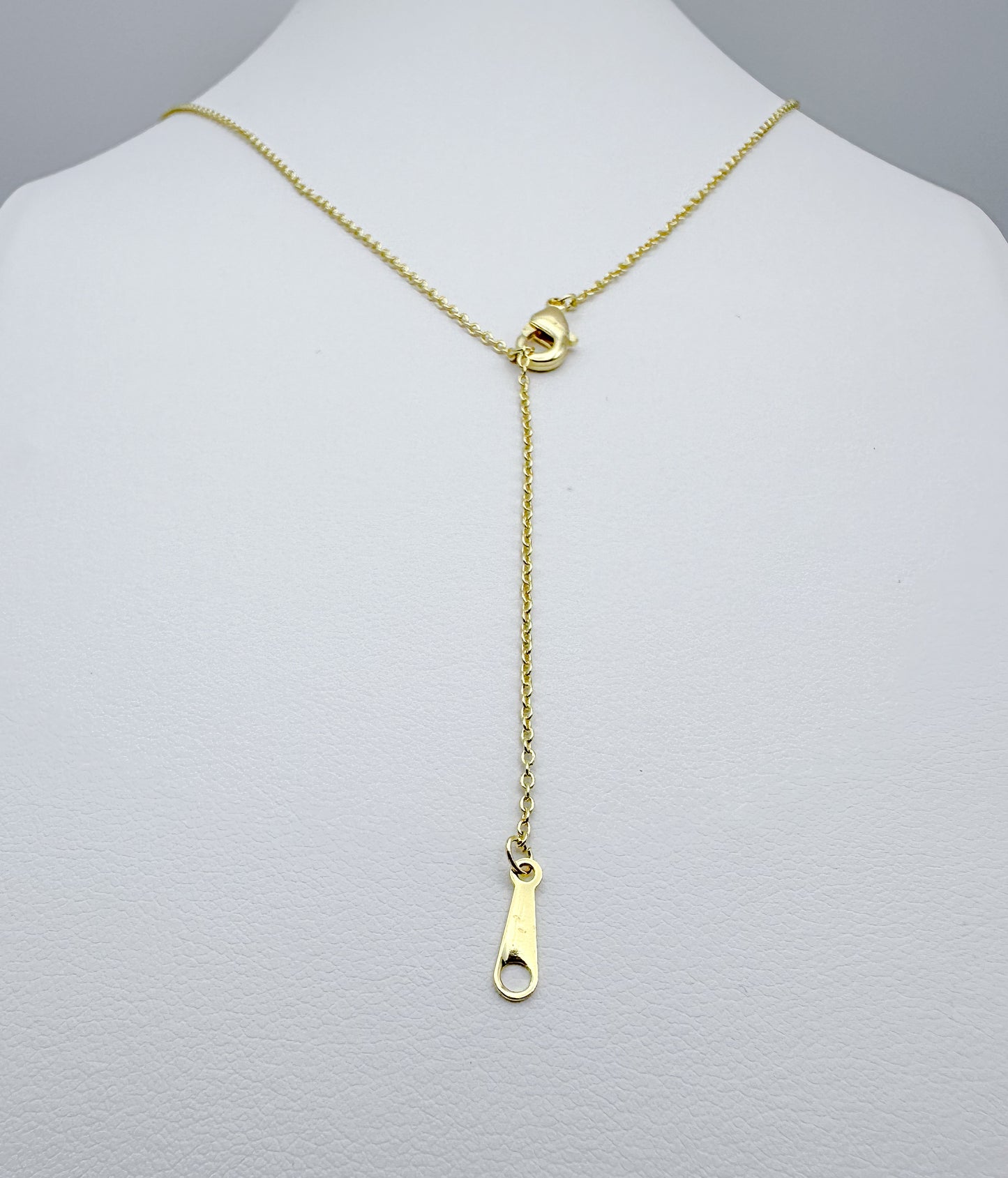 Amber Crystal Ball Pendant in Yellow Gold Necklace